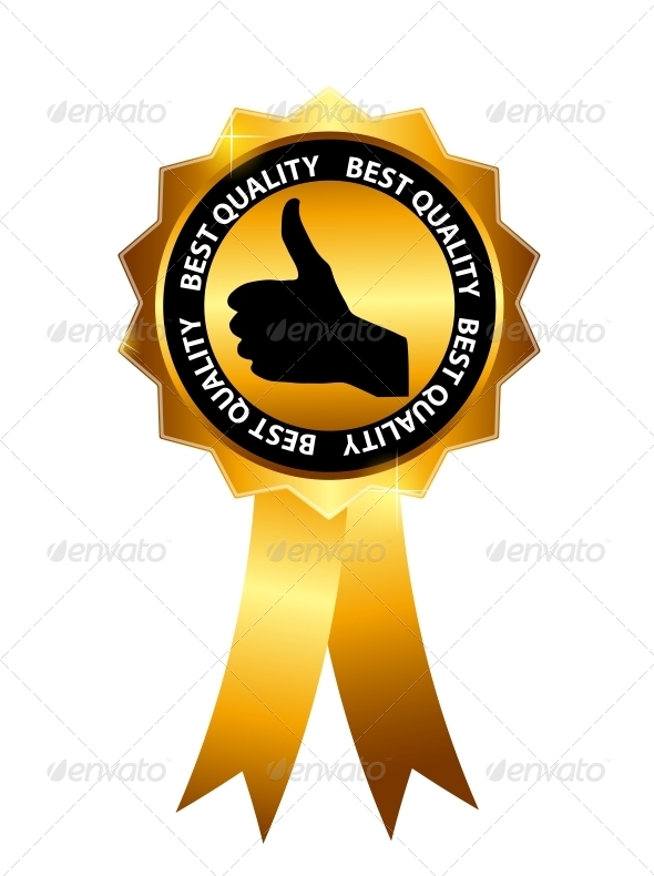 Vector Best Choice Label with Gold Ribbon Vector Best Choice Label with Gold Ribbon