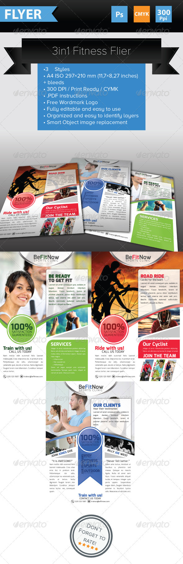 3 in 1 Fitness Flyers