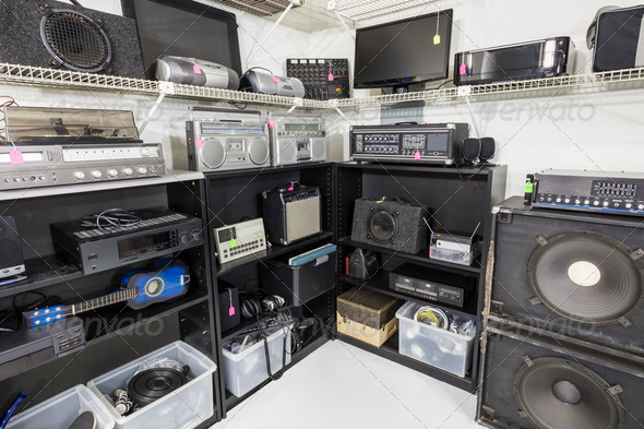 Interior Music and Electronics Store