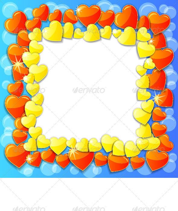 Vector Valentine s Day Frame from Hearts Vector Valentine s Day Frame from Hearts