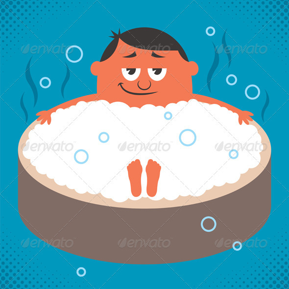 Jacuzzi Relaxation - Health/Medicine Conceptual