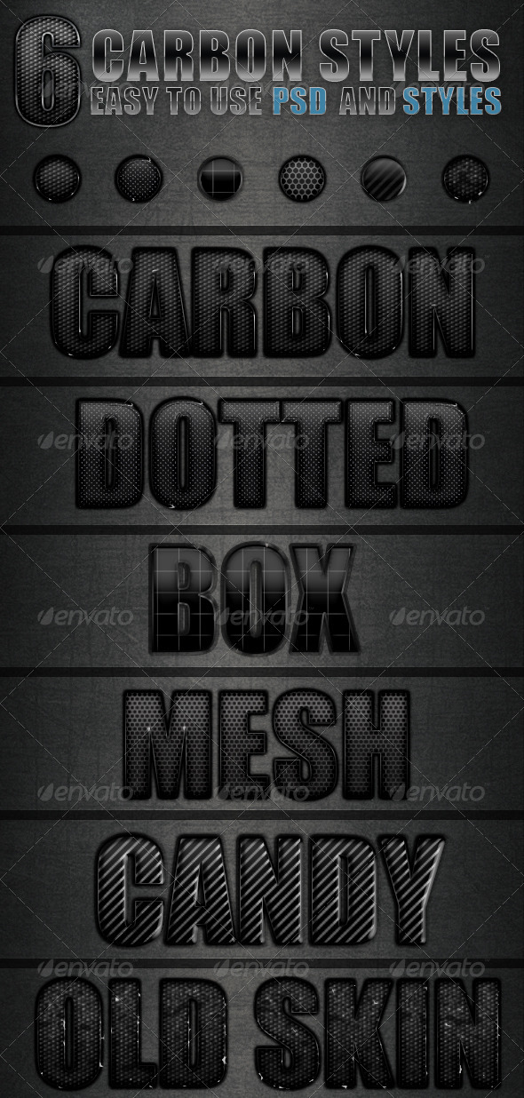 Carbon Text Style - Text Effects Styles
