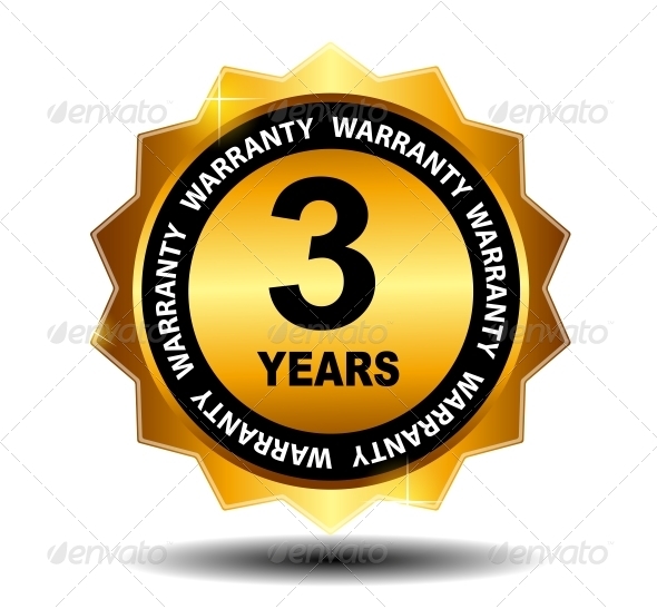 Gold vector guarantee sign warranty label Gold vector guarantee sign warranty label