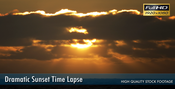 Dramatic Sunset Time Lapse Dramatic Sunset Time Lapse