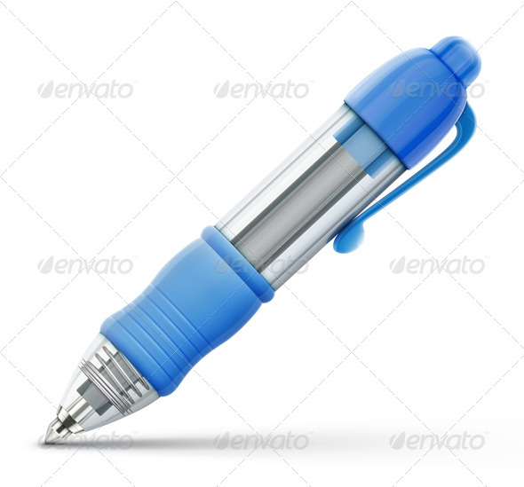 Blue Ballpoint Pen Blue Ballpoint Pen