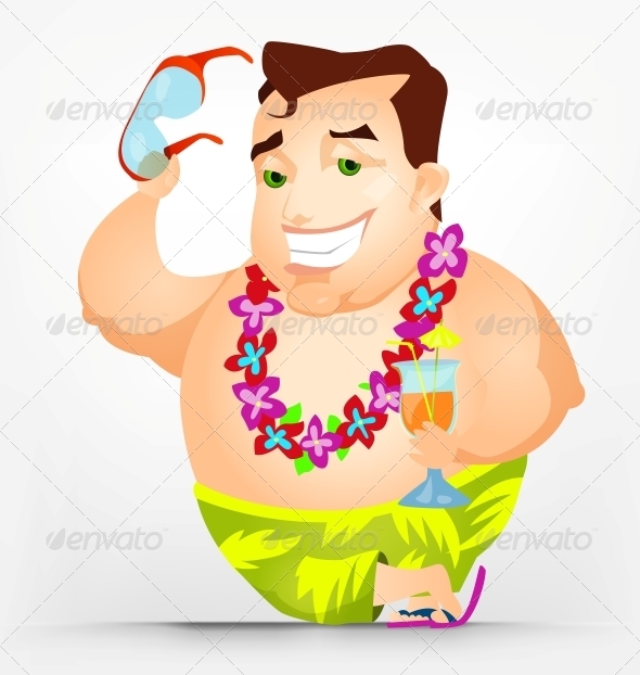 Cheerful Chubby Man Cheerful Chubby Man