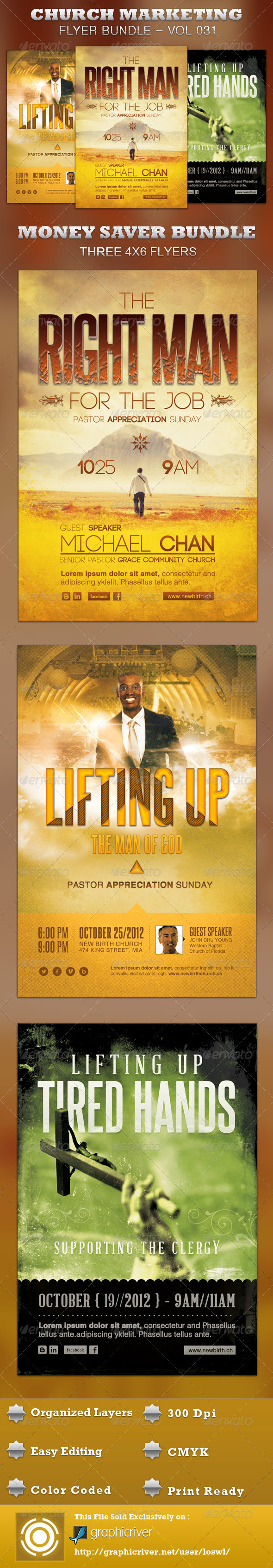 Church Marketing Bundle Vol 031 - Church Flyers