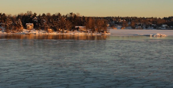 Scandinavian Shores In Winter Morning Scandinavian Shores In Winter Morning