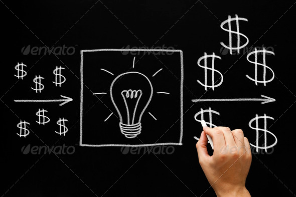 Profitable Investment Ideas Concept