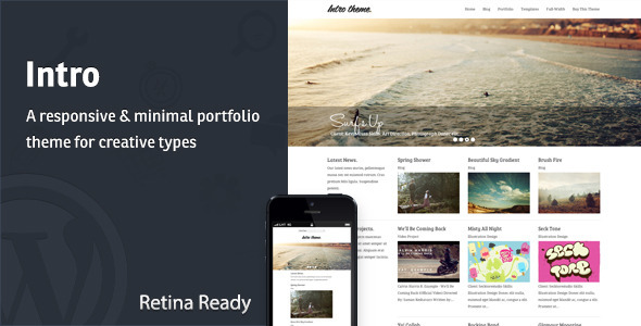 Intro - Responsive Portfolio WordPress Theme