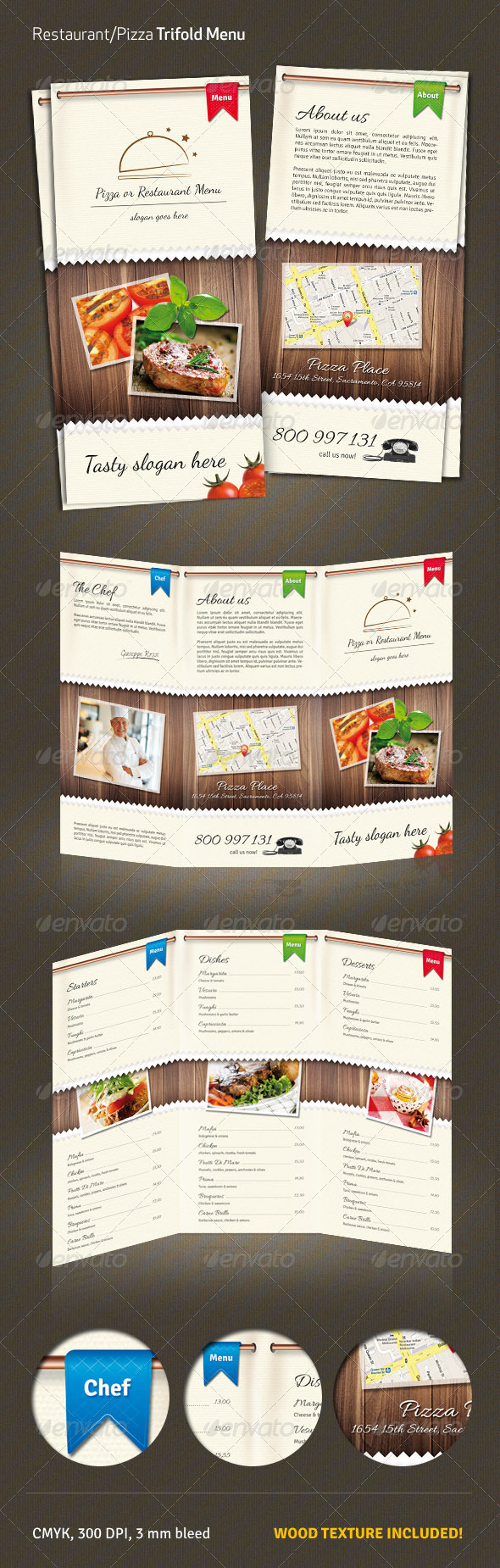 Restaurant / Pizza Menu #2