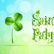 Saint Patrick's Day with Flowers and Shamrock