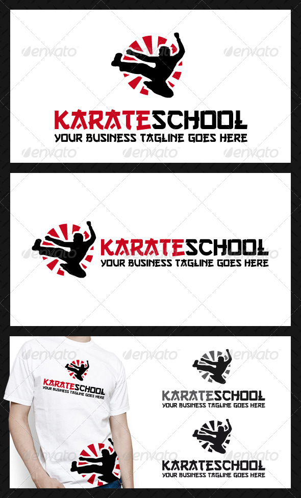 Karate School Logo Template Karate School Logo Template