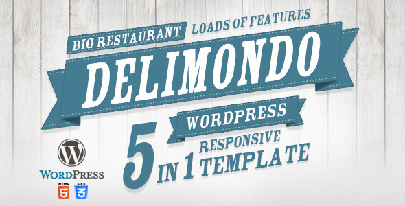 Delimondo Responsive Wordpress Theme | 5 Styles