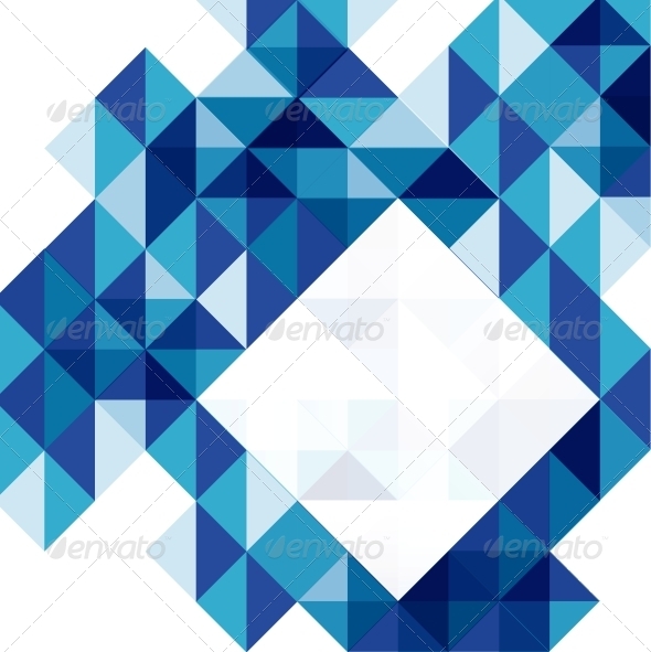 Blue modern geometric design template Blue modern geometric design template