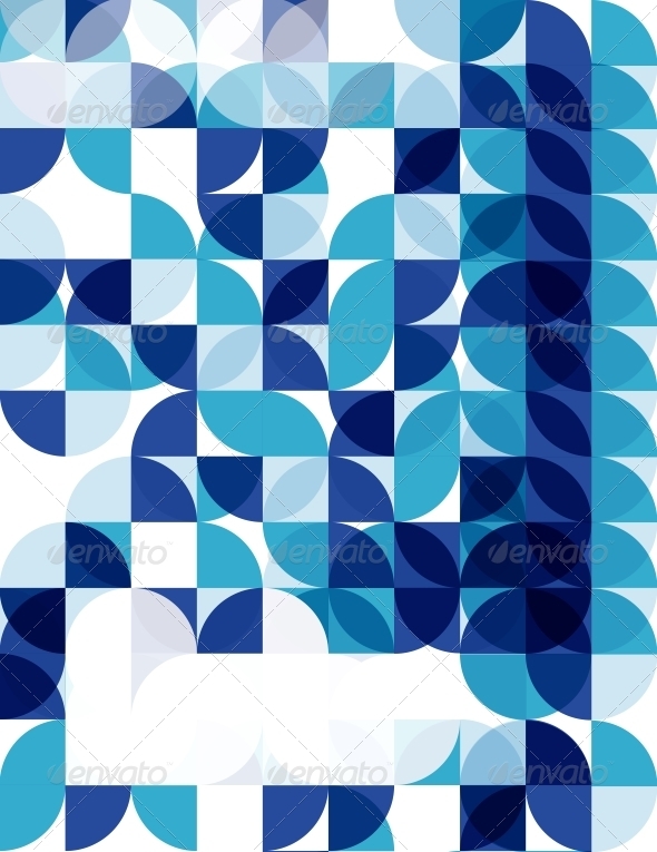 Blue Modern Geometric Abstract Background - Backgrounds Business