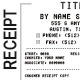 Receipt Business Card Receipt Business Card - GraphicRiver Item for Sale