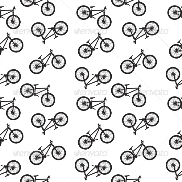 bike seamless pattern vector illustartion