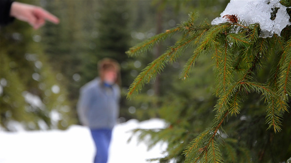 Man In Winter Forest 1 Man In Winter Forest 1