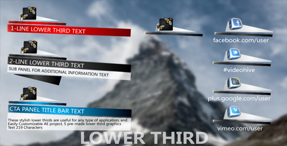 Lower Third Pack V2 Lower Third Pack V2