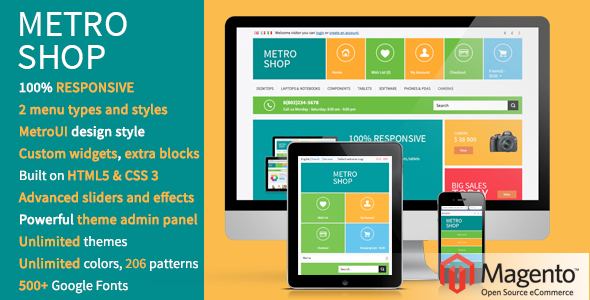 MetroShop - Responsive Magento theme!