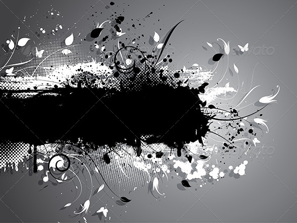Floral grunge background Floral grunge background