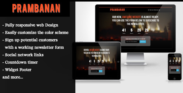 Prambanan - Under Construction HTML Template