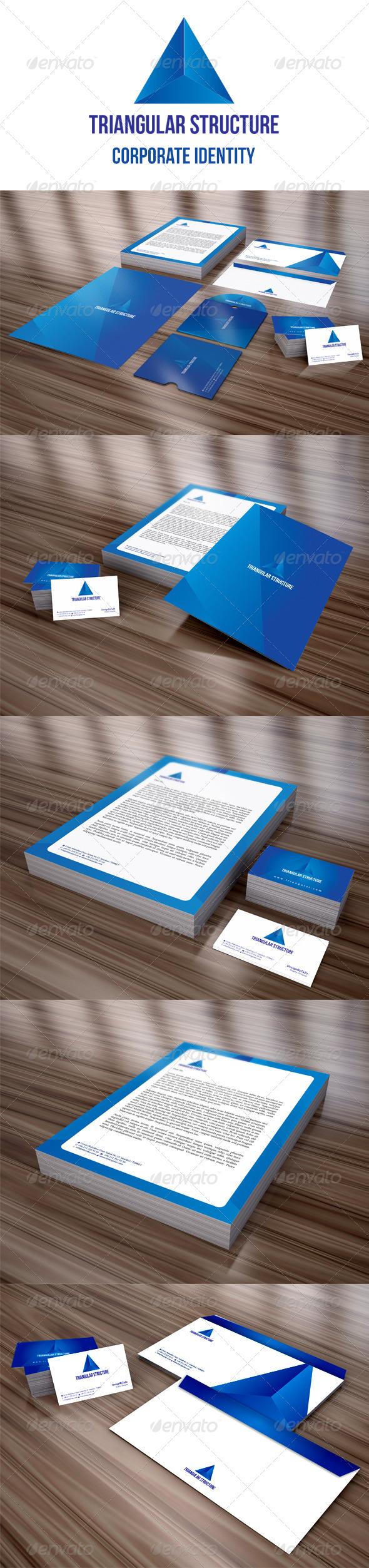Triangular Structure Corporate Identity Package Triangular Structure Corporate Identity Package