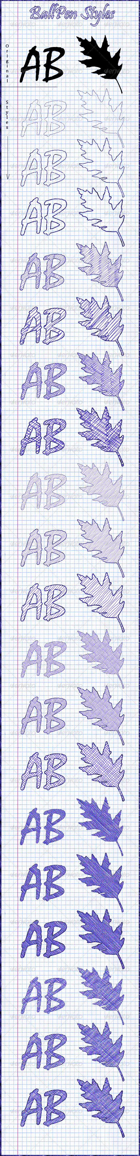 19 PallPen Styles - Styles Photoshop