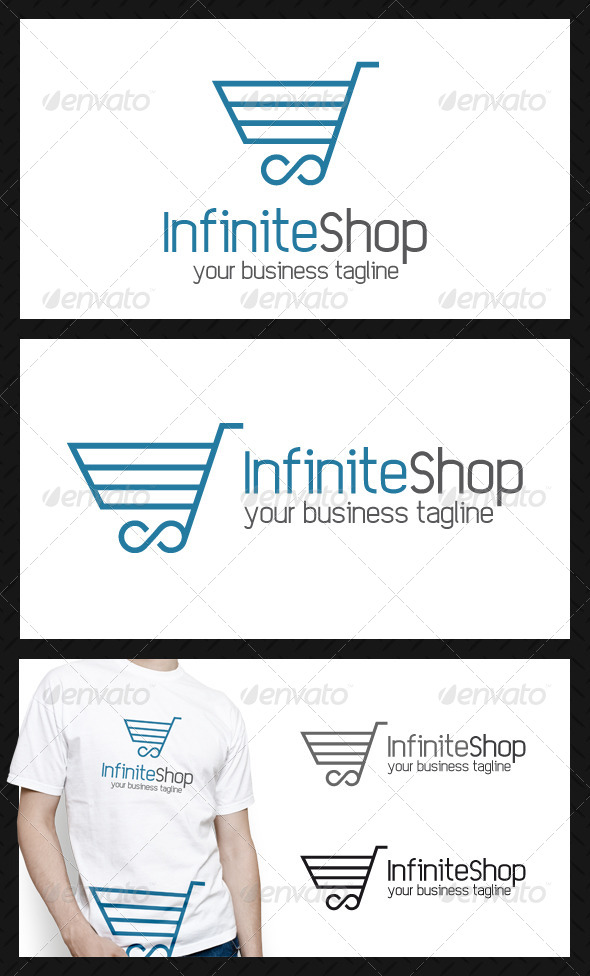 Infinite Shopping Logo Template Infinite Shopping Logo Template