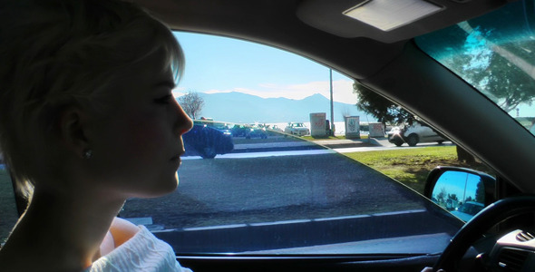 Blonde Woman is Driving Blonde Woman is Driving