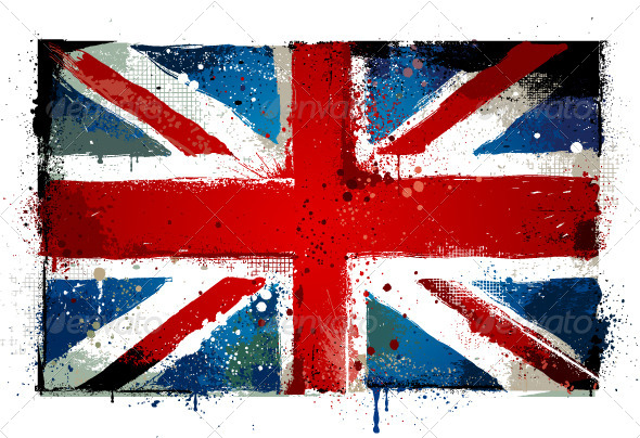 Grungy UK flag