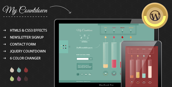 MyCountdown - WordPress Coming Soon Page