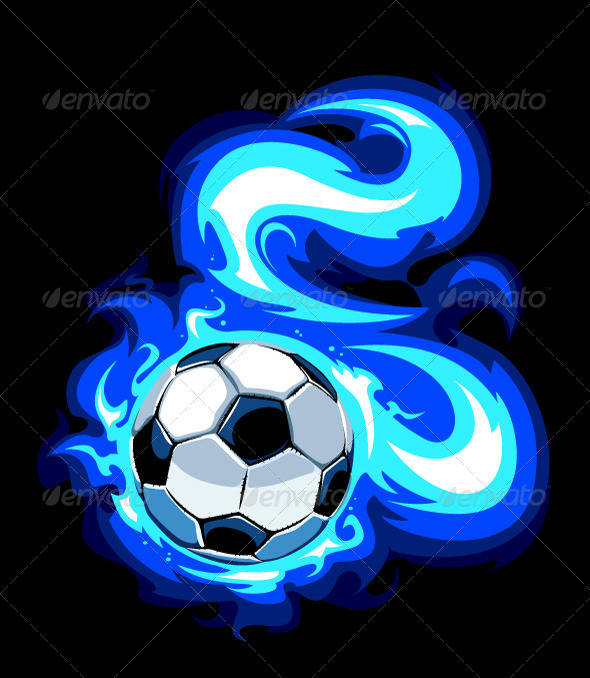 Burning Soccer Ball Burning Soccer Ball