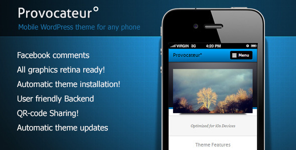 Provocateurdeg Mobile WordPress Theme