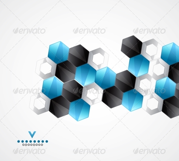 Modern Hexagons Geometrical Design Template Modern Hexagons Geometrical Design Template