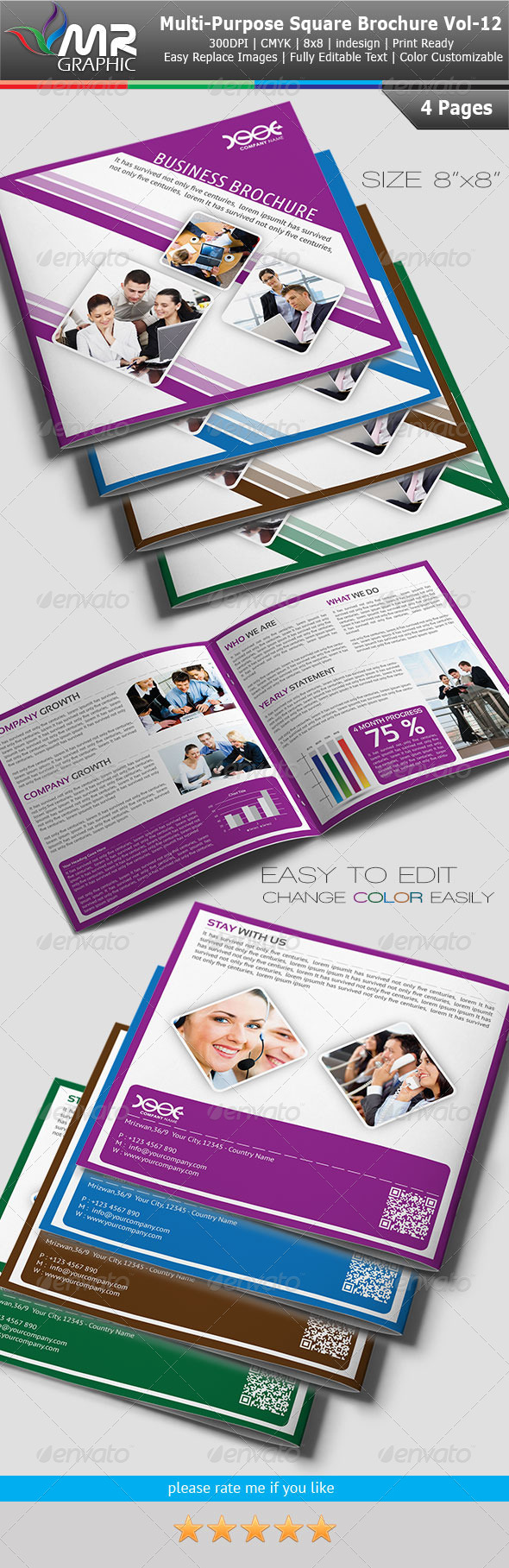 Multipurpose Square Business Brochure Vol-12 Multipurpose Square Business Brochure Vol-12