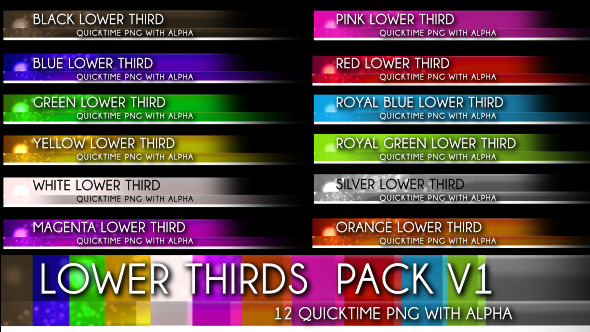 Lower Thirds Pack V1 Lower Thirds Pack V1