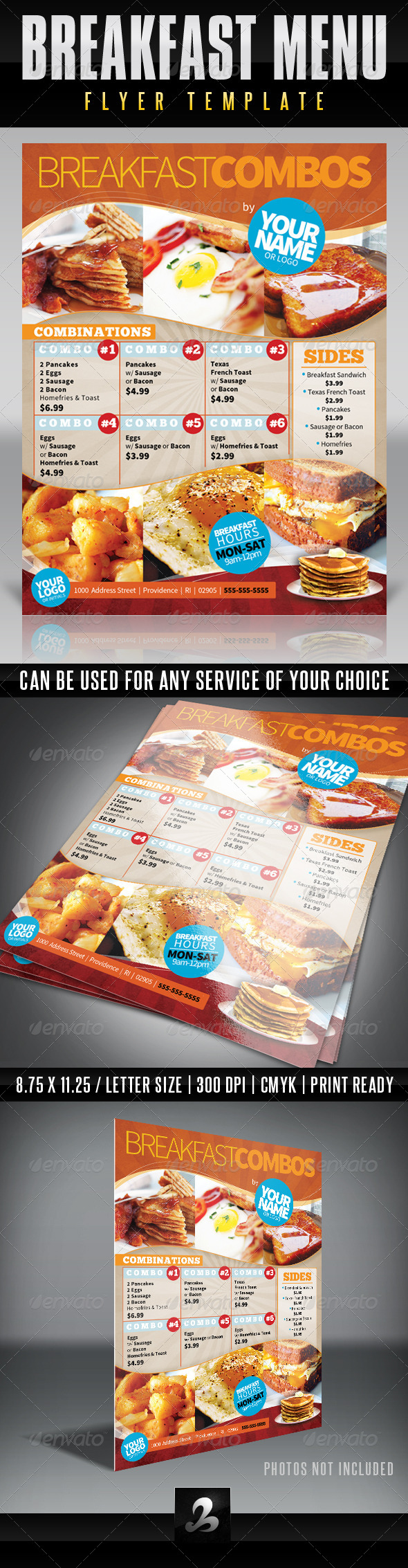 Menu Flyer Template - Breakfast