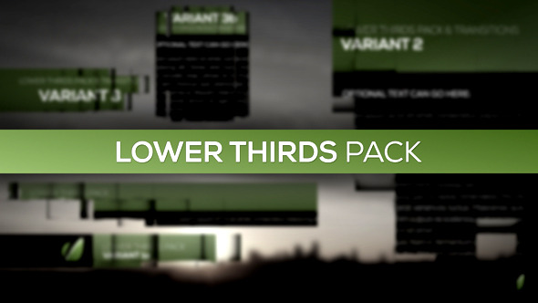 Lower Thirds Pack Lower Thirds Pack