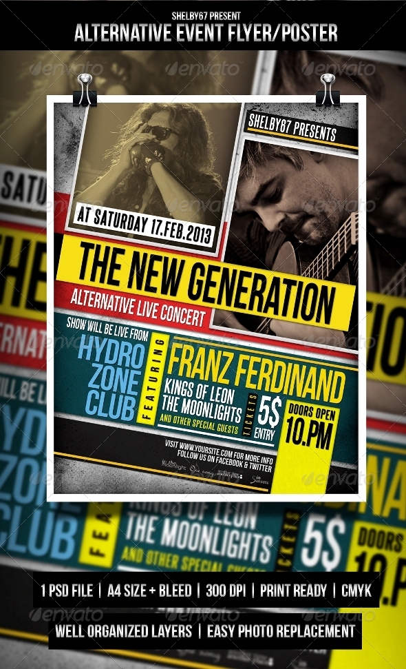 Alternative Event Flyer / Poster  GraphicRiver