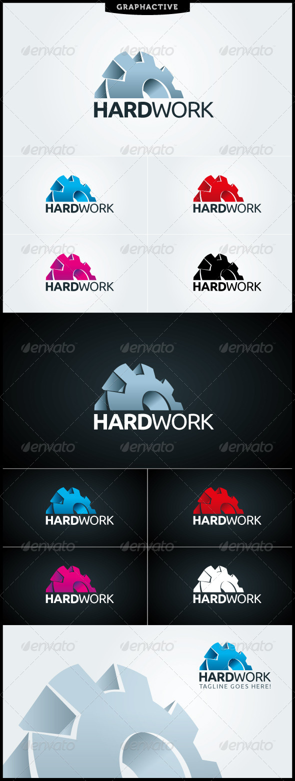 Hard Work Logo Template Hard Work Logo Template