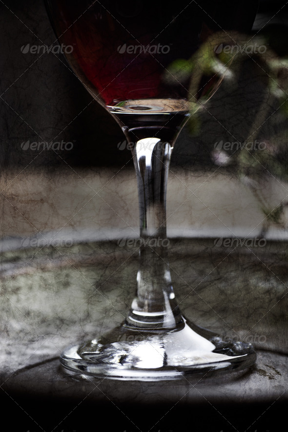 Vintage red wine
