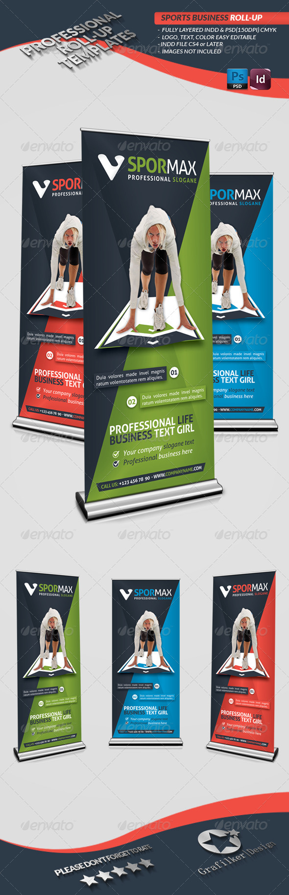 Sports Roll-Up Templates Sports Roll-Up Templates