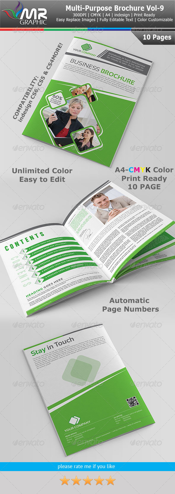 Multipurpose Business Brochure Template Vol-9 Multipurpose Business Brochure Template Vol-9