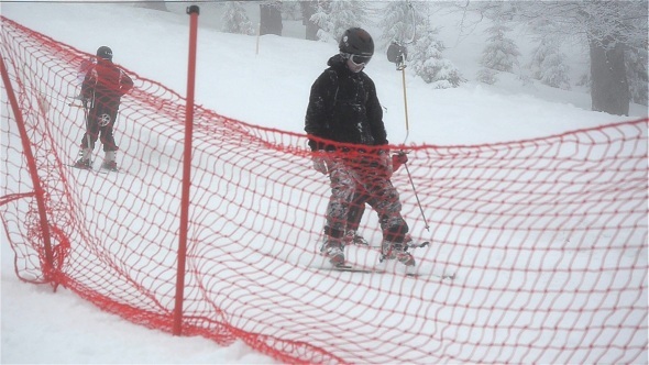 People Skiing In The Snow People Skiing In The Snow
