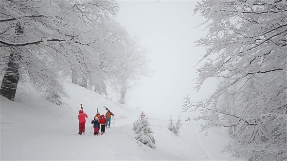 People On A Snowy Slope 4 People On A Snowy Slope 4