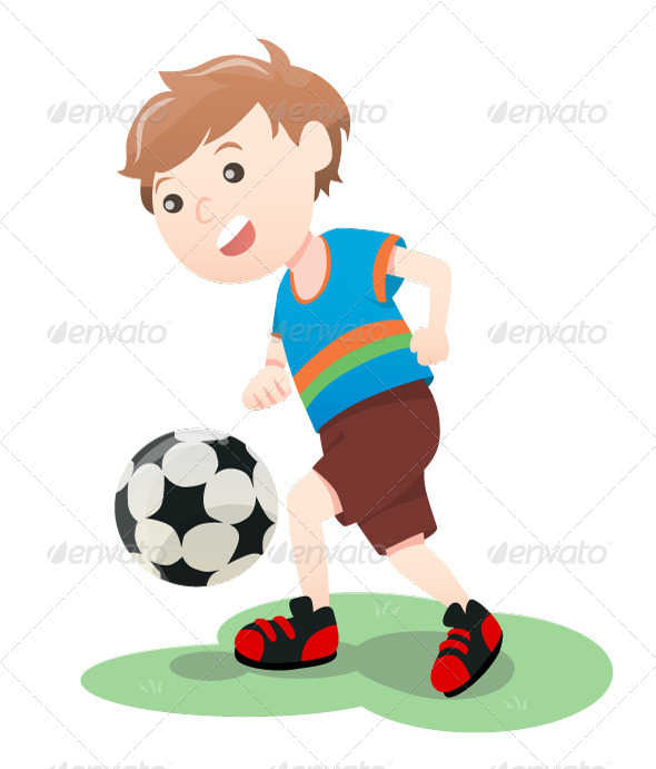 Boy Playing Soccer Boy Playing Soccer