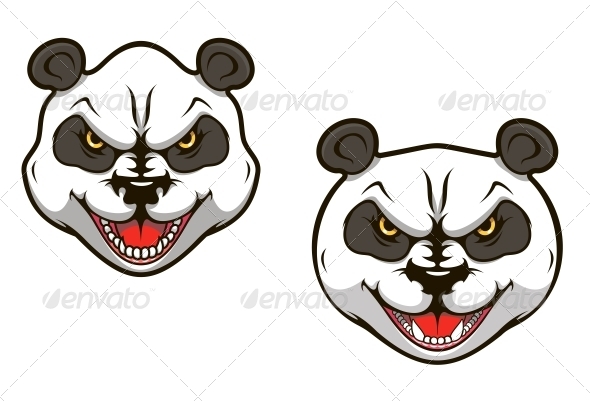 Angry panda bear Angry panda bear