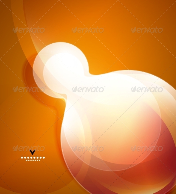 Modern geometrical glass design template - Abstract Conceptual